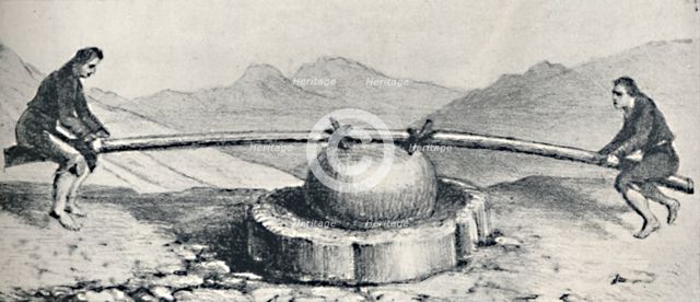 'Trapiche or Mill Used at the Lavaderos or Gold Washings', c1826, (1911). Artist: Unknown.