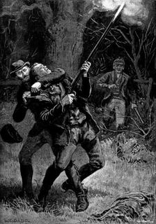 Trapped!, 1890. Creator: Waterlow & Sons