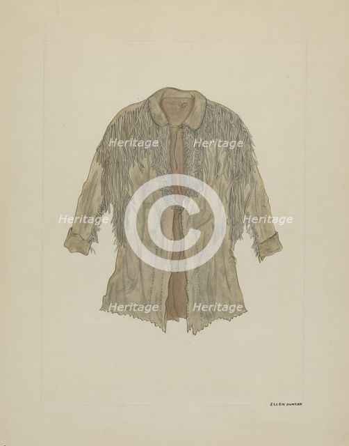 Trapper's Jacket, c. 1937. Creator: Ellen Duncan.