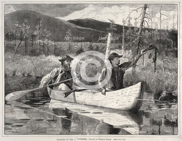 Trapping in the Adirondacks, 1870. Creator: Winslow Homer (American, 1836-1910).