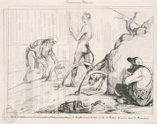 Traquenards politiques, 19th century. Creator: Honore Daumier
