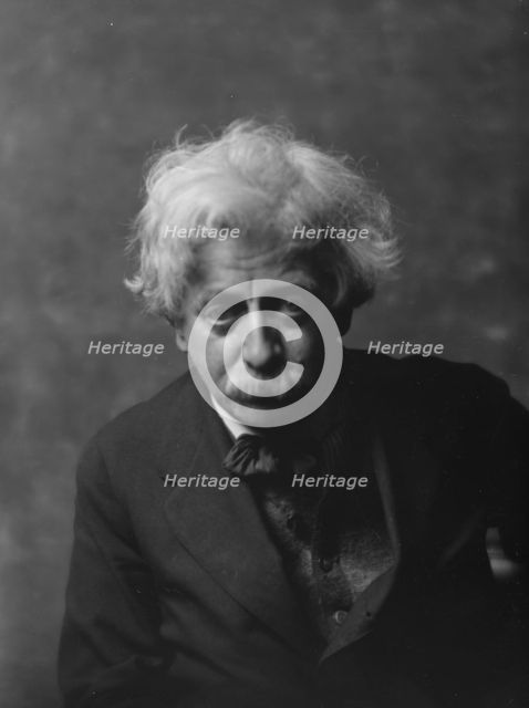 Traubel, Horace, Mr., portrait photograph, 1917 Apr. 28. Creator: Arnold Genthe.