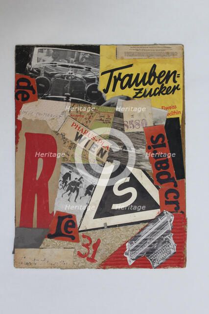 Traubern = Zucker, 1931. Creator: Schwitters, Kurt (1887-1948).