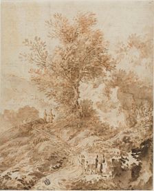 Travelers on a Winding Road, n.d. Creator: Unknown