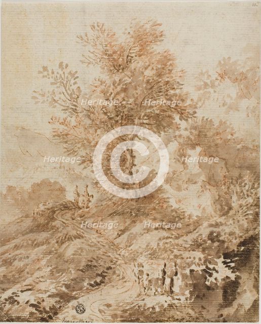 Travelers on a Winding Road, n.d. Creator: Unknown.