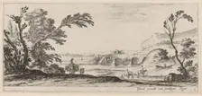 Travelers Fording a Stream, in or before 1647. Creator: Stefano della Bella