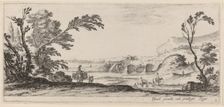 Travelers Fording a Stream, in or before 1647. Creator: Stefano della Bella