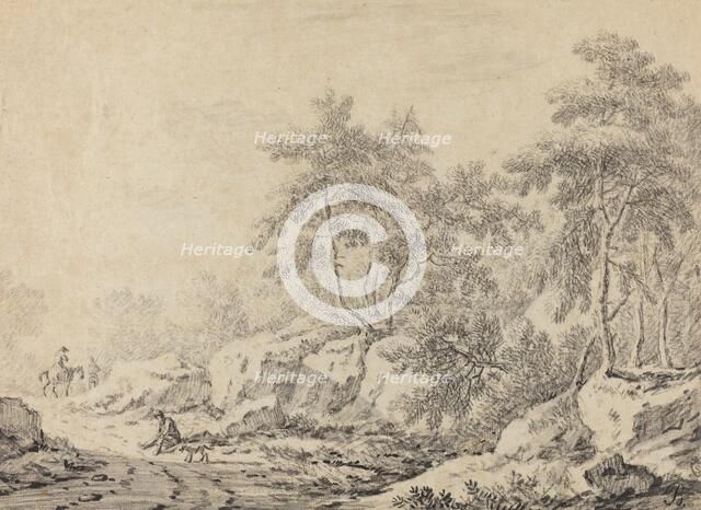 Travelers in a Rocky Wood. Creator: Johann Christoph Dietzsch.