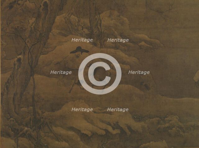 Travelers in a Wintry Forest, early 12th century. Creator: Unknown.