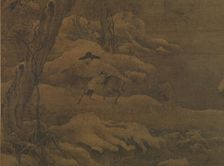 Travelers in a Wintry Forest, early 12th century. Creator: Unknown