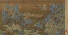 Travelers in the Springtime Mountains, 16th-17th century. Creator: Unknown