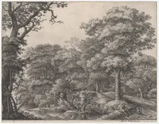 Travelers Resting in the Forest, 17th century. Creator: Anthonie Waterloo