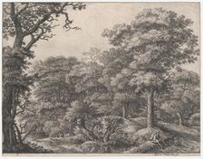 Travelers Resting in the Forest, 17th century. Creator: Anthonie Waterloo