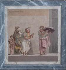 Traveling musicians, 2nd-1st century BCE . Creator: Classical Antiquities