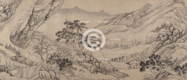 Traveling Amid Streams and Mountains, 1680. Creator: Liu Yu.