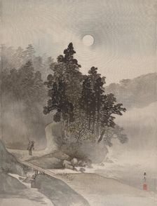 Traveling by Moonlight, 1800. Creator: Gyokusho Kawabata