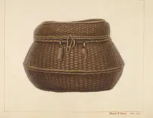 Traveling Basket, c. 1938. Creator: Vincent P. Rosel