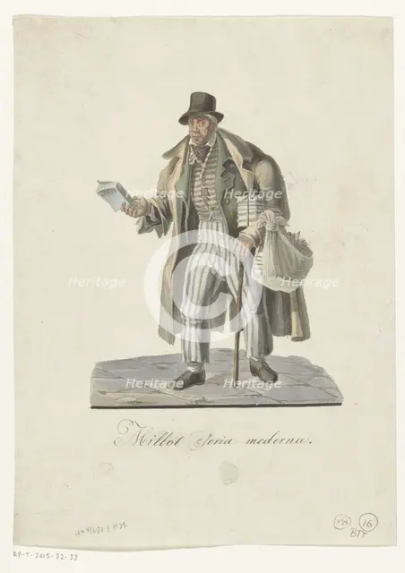 Traveling bookseller, 1800-1899. Creator: Anon.