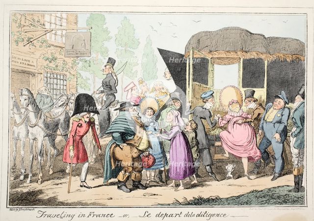 Traveling in France or Le Depart de la diligence, 1835.