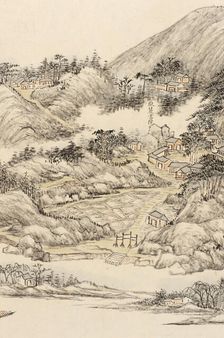 Traveling to the Southern Sacred Peak (image 23 of 28), between c1700 and c1800. Creator: Zhang Ruocheng