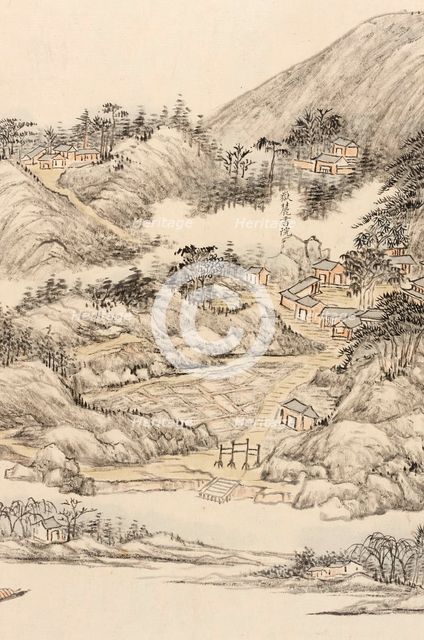 Traveling to the Southern Sacred Peak (image 23 of 28), between c1700 and c1800. Creator: Zhang Ruocheng.