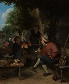 Travellers at Rest, 1671. Creator: Adriaen van Ostade