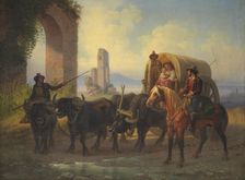 Travellers by Aqua Claudia, early 19th century. Creator: Alexander Lauréus