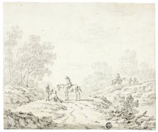 Travellers in a Landscape, n.d. Creator: Johann Christoph Dietzsch