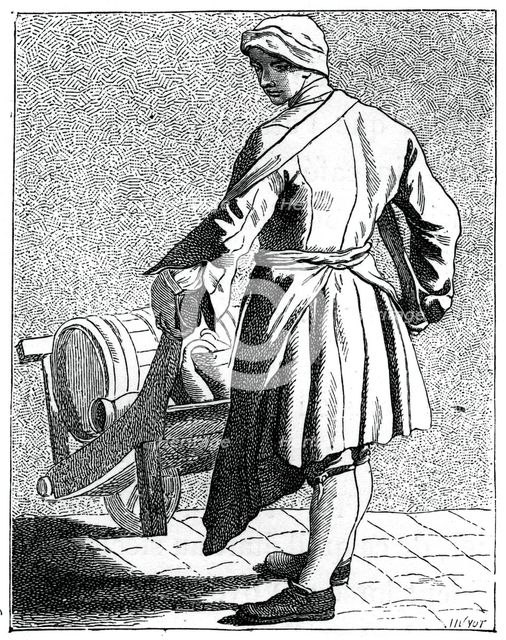 Travelling vinegar manufacturer, 1737-1742.Artist: Bouchardon