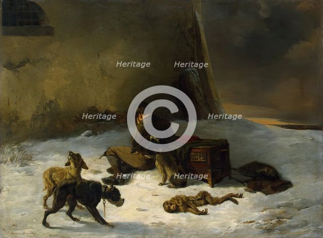Travelling Actor's Misfortune, 1847. Creator: Joseph Stevens.