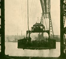 Travelling Car, Transporter Bridge, Middlesborough c1930. Creator: Unknown