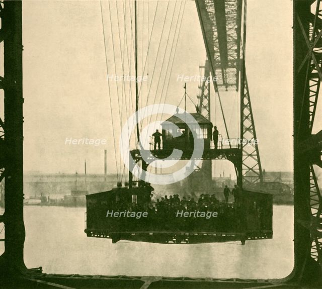 'Travelling Car, Transporter Bridge, Middlesborough', c1930. Creator: Unknown.