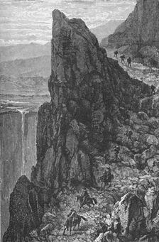 Travelling in the Andes c1885, (1890). Artist: Robert Taylor Pritchett