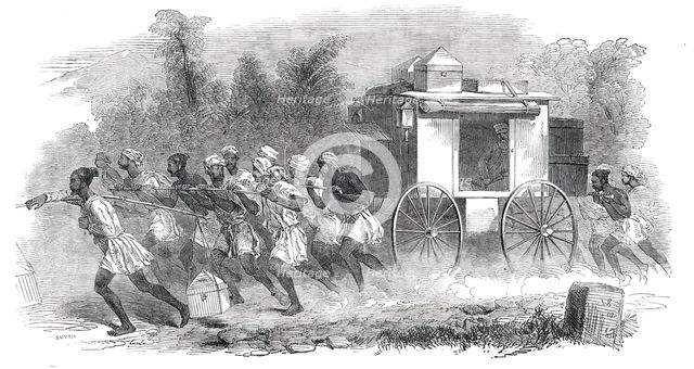 Travelling in India - Officers joining the Indian Army on Service, 1850. Creator: Smyth.