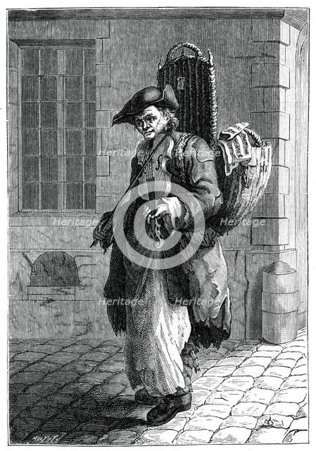 Travelling Musician, (1885).Artist: Francois-Robert Ingouf