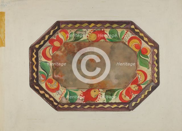 Tray, 1935/1942. Creator: Unknown.
