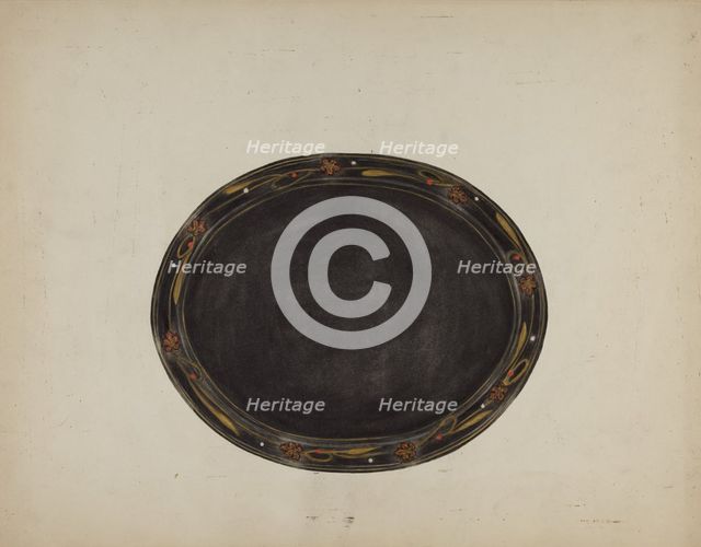 Tray, 1935/1942. Creator: Mary Fitzgerald.