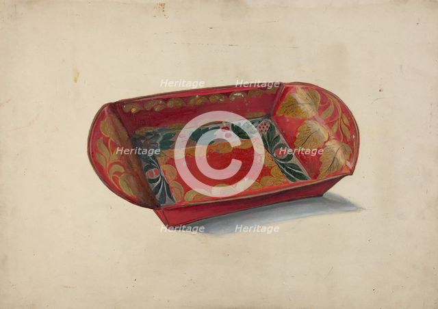 Tray, 1935/1942. Creator: Myra Newswanger.