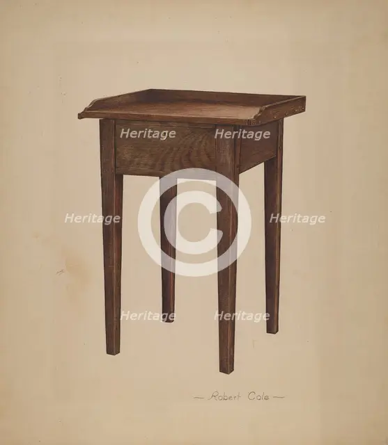 Tray Table, c. 1940. Creator: Robert Cole.