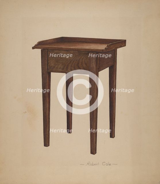 Tray Table, c. 1940. Creator: Robert Cole.
