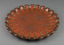 Tray with Chrysanthemum Design, 19th century. Creator: Unknown