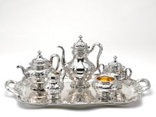 Tray with Handles (part of a set), 1900. Creator: Gorham Manufacturing Company