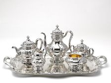 Tray with Handles (part of a set), 1900. Creator: Gorham Manufacturing Company