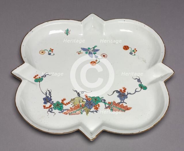 Tray, c. 1730. Creator: Chantilly Porcelain Factory (French).