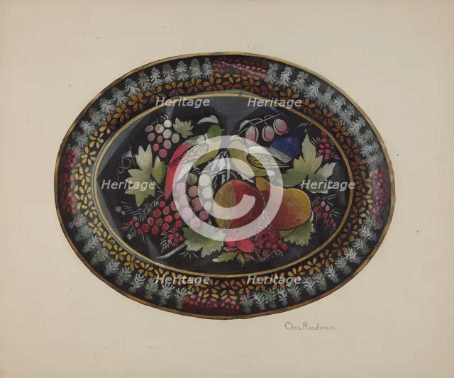 Tray, c. 1940. Creator: Charles Roadman.