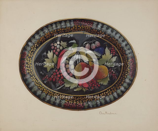 Tray, c. 1940. Creator: Charles Roadman.