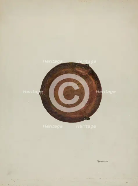 Tray, c. 1940. Creator: Gerald Transpota.