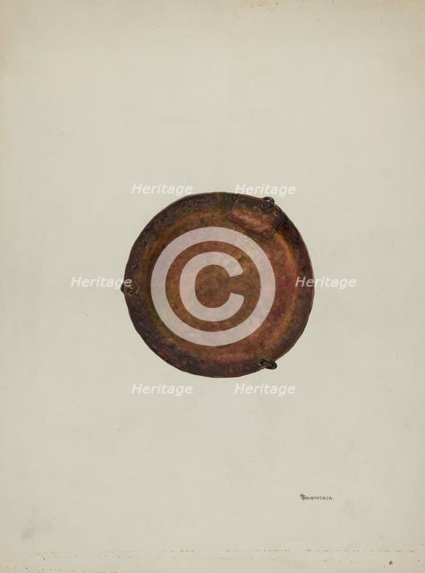 Tray, c. 1940. Creator: Gerald Transpota.