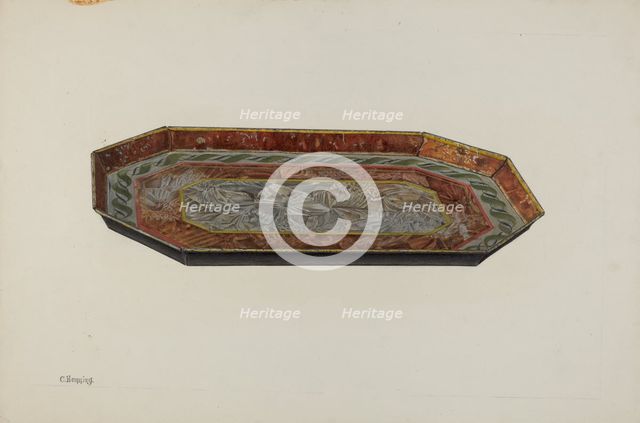 Tray, c. 1941. Creator: Charles Henning.