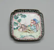 Tray, China, 1730/70. Creator: Jingdezhen Porcelain